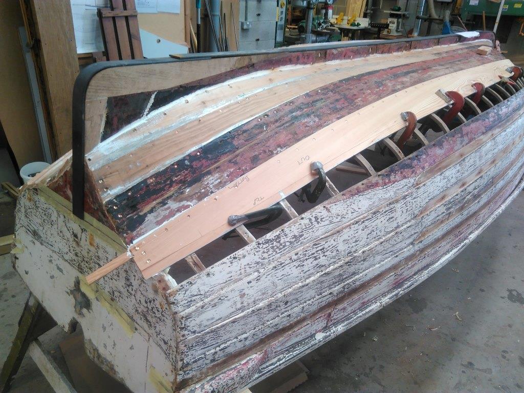 Boat restoration at Falmouth Marine School