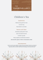 Children's Tea Menu