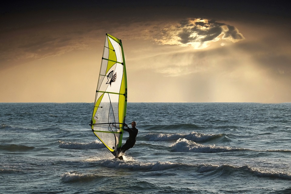 Windsurfing in Mount's Bay